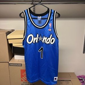 Vintage Anfernee Penny Hardaway Champion Jersey Orlando Magic Size 44 / Large